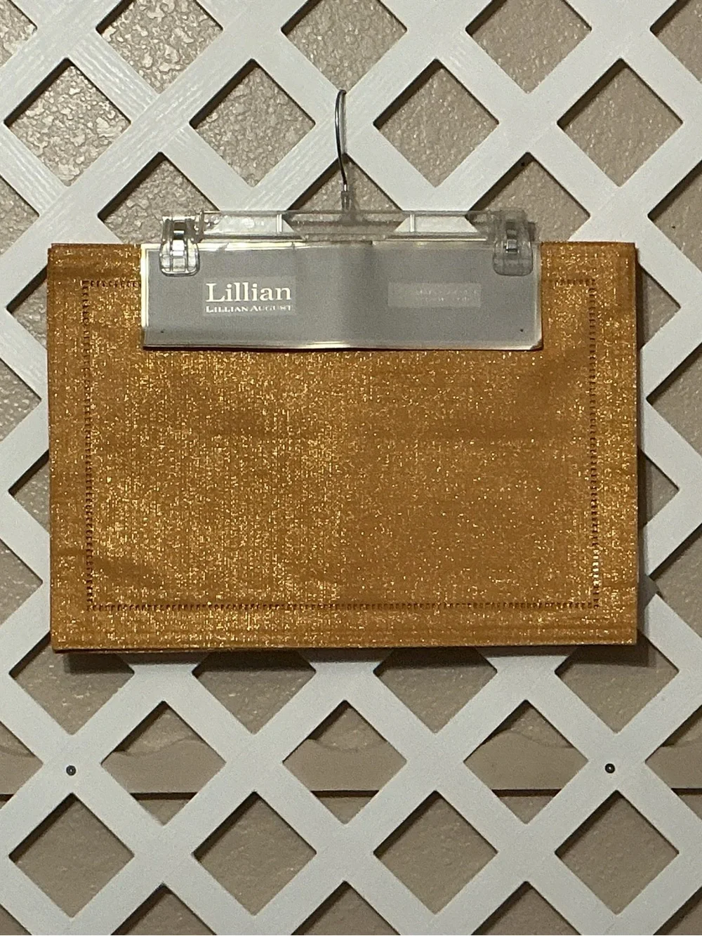 Gold Metallic Shimmer Placemats with Cutout Accents